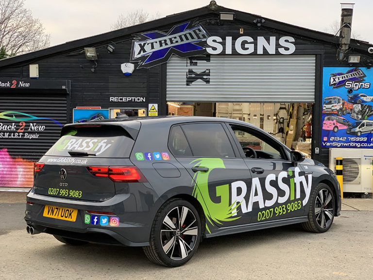 Car Sign Writing - Xtreme Signs