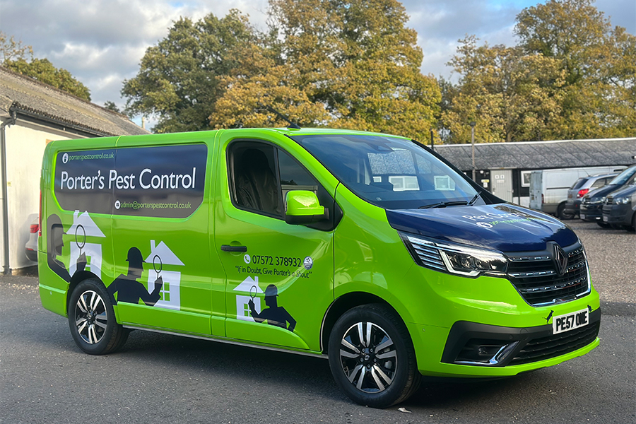 From Plain White To Standout Bright – Porter’s Pest Control Wrap Transformation